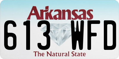AR license plate 613WFD