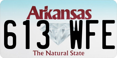 AR license plate 613WFE