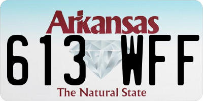 AR license plate 613WFF