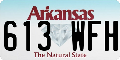 AR license plate 613WFH