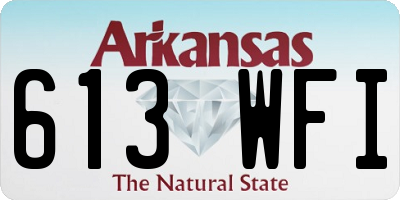 AR license plate 613WFI