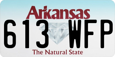 AR license plate 613WFP
