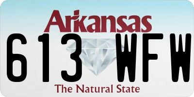 AR license plate 613WFW