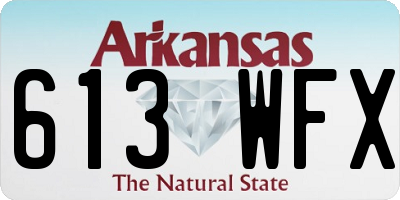AR license plate 613WFX