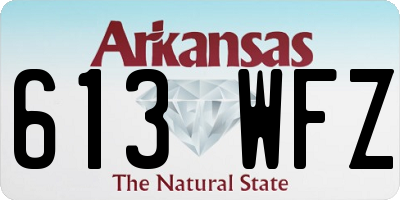 AR license plate 613WFZ