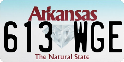 AR license plate 613WGE