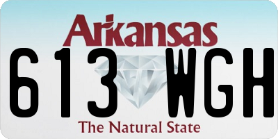AR license plate 613WGH