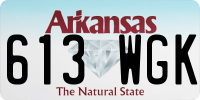 AR license plate 613WGK