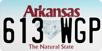 AR license plate 613WGP