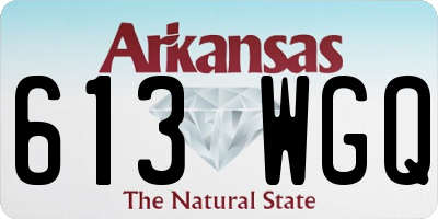 AR license plate 613WGQ