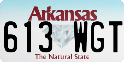 AR license plate 613WGT
