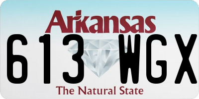 AR license plate 613WGX