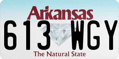 AR license plate 613WGY