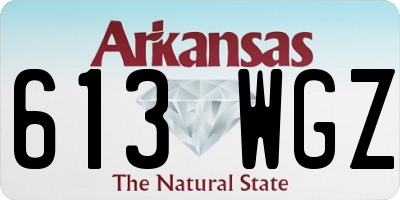 AR license plate 613WGZ
