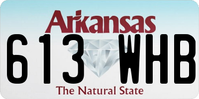 AR license plate 613WHB