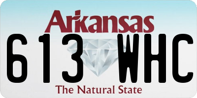 AR license plate 613WHC