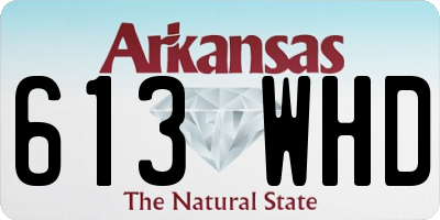AR license plate 613WHD