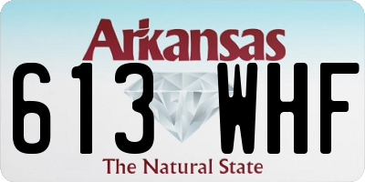 AR license plate 613WHF