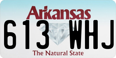 AR license plate 613WHJ