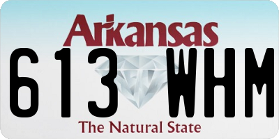 AR license plate 613WHM