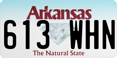 AR license plate 613WHN