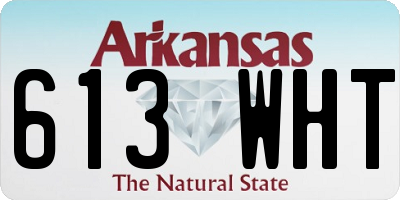 AR license plate 613WHT