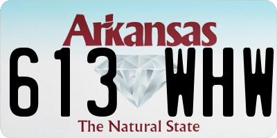 AR license plate 613WHW