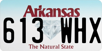 AR license plate 613WHX