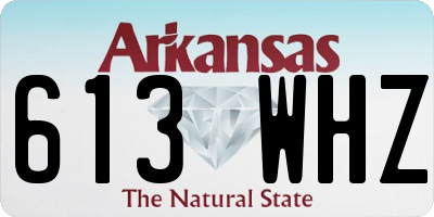 AR license plate 613WHZ