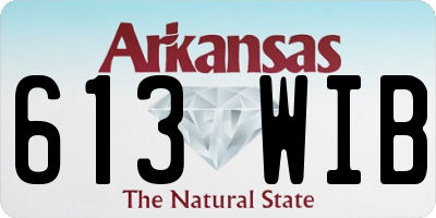 AR license plate 613WIB