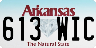 AR license plate 613WIC