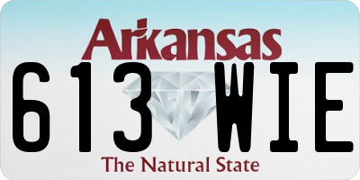 AR license plate 613WIE