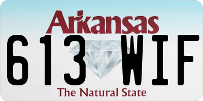 AR license plate 613WIF