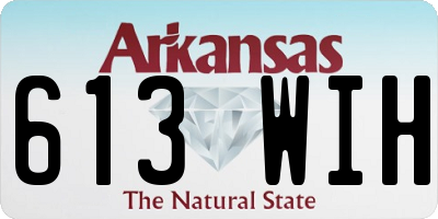 AR license plate 613WIH