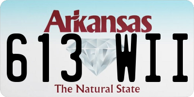 AR license plate 613WII