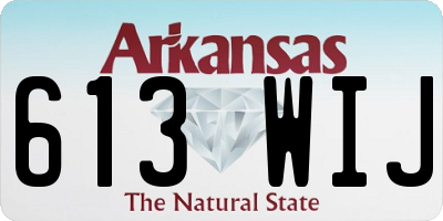 AR license plate 613WIJ