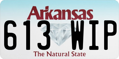 AR license plate 613WIP