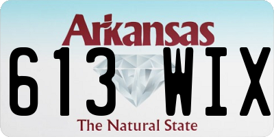 AR license plate 613WIX