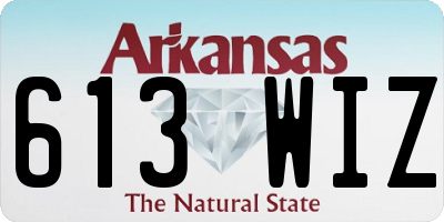 AR license plate 613WIZ