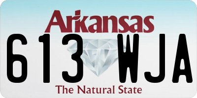 AR license plate 613WJA