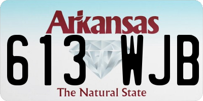 AR license plate 613WJB