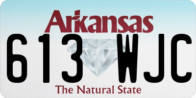 AR license plate 613WJC