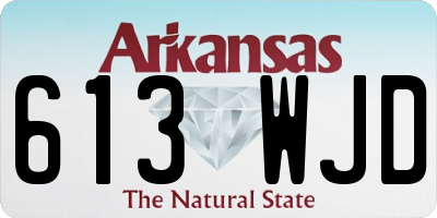 AR license plate 613WJD