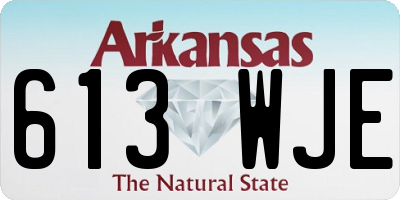 AR license plate 613WJE