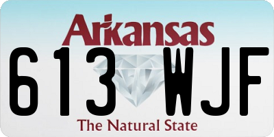AR license plate 613WJF
