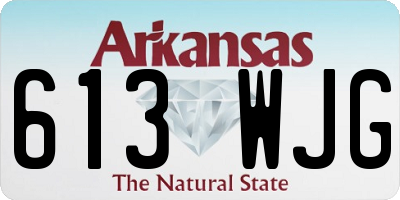 AR license plate 613WJG