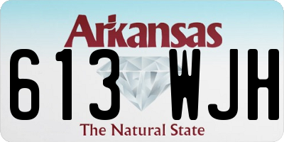 AR license plate 613WJH