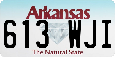 AR license plate 613WJI