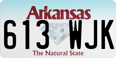 AR license plate 613WJK