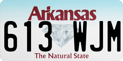 AR license plate 613WJM